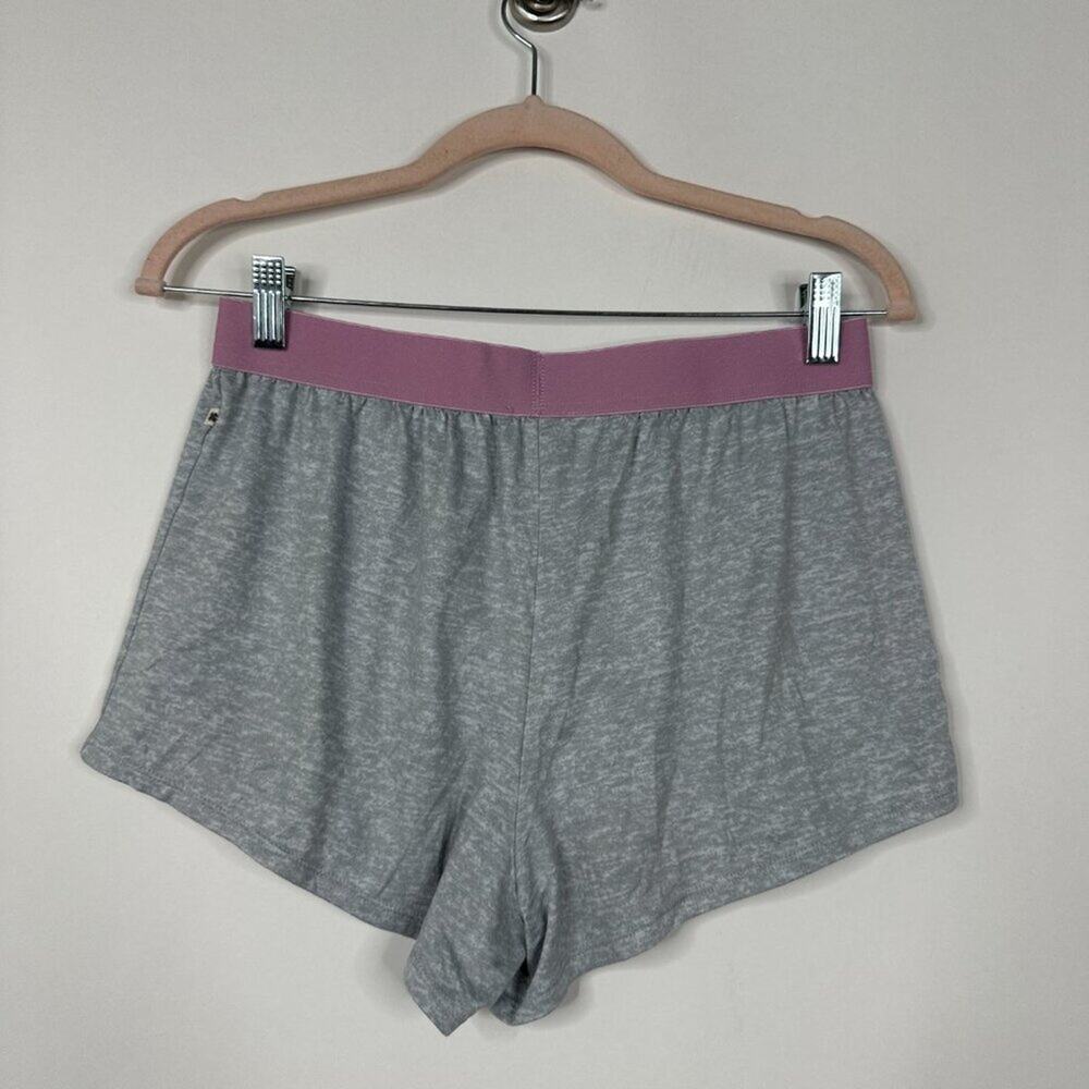 2/$30 Lucky Brand Boyshort Lounge Short Sleepwear Heather Gray Pink Small #A1470 - Picture 4 of 6